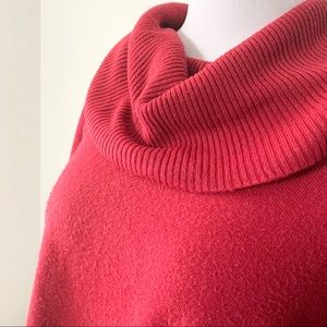 Designers originals, 1X, red cowl neck sweater